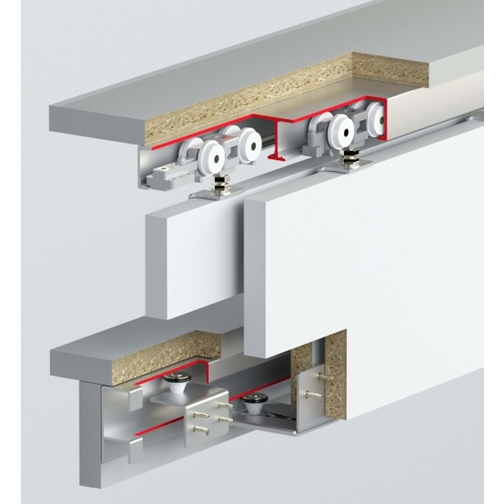 M02 7320 60 Kg Sürme Gardrop Mekanizması - İç Kapak (7222-7242)